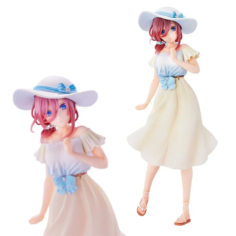 

Genuine Original 18CM Anime Nakano Miku Figure The Quintessential Quintuplets Skirt Model Toy Doll Gift Action