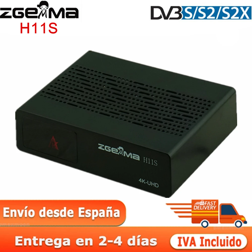 Спутниковый ресивер Zgemma H11S Linux 4K UHD 2160P со стандартным USB Openatv цифровой ТВ-ресивер телеприставка