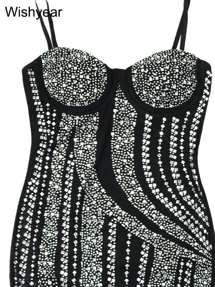 Dias Rhies платье макси на тонких бретельках с высоким разрезом по бокам для женщин