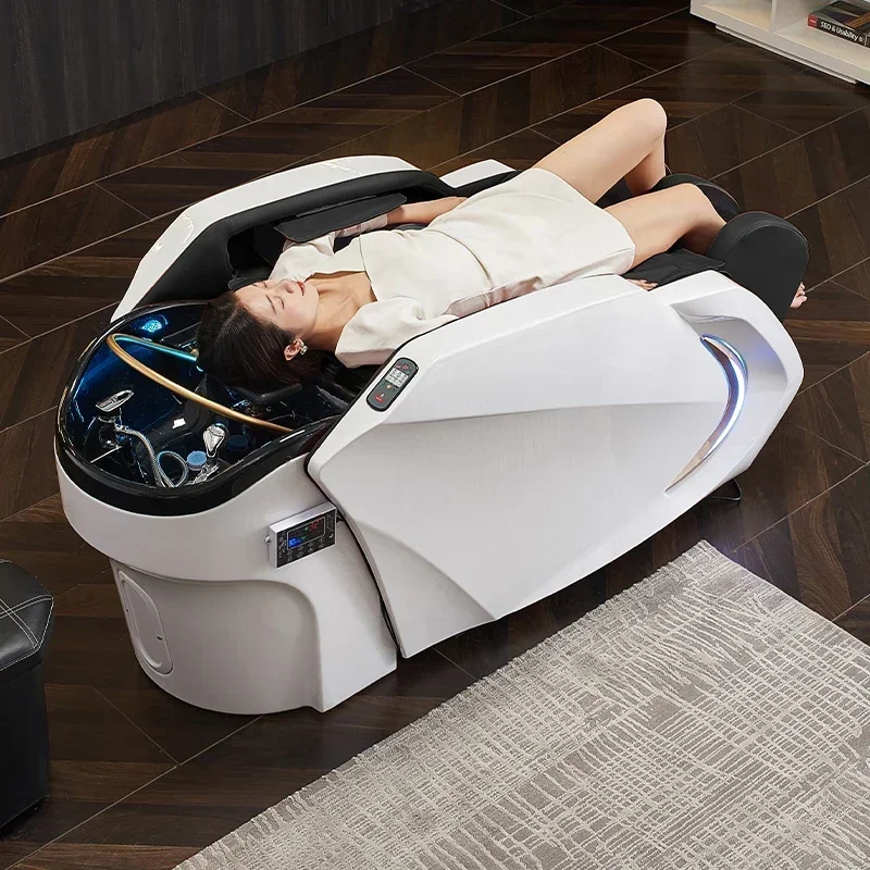 Электрическая умная массажная кровать с шампунем косметическая парикмахерская