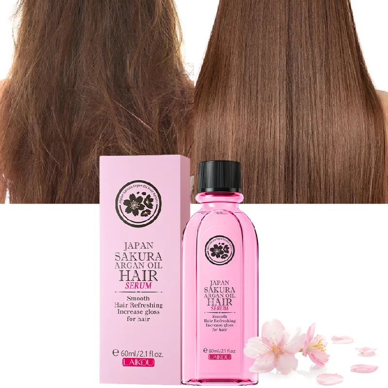 

Экстракт для лечения волос Sakura с аргановым маслом, восстанавливающая завивка, окрашивание волос, придание им блеска, уход за волосами с гладкостью