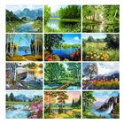 Набор для алмазной живописи JIEME, пейзаж природы, картины Стразы, алмазная вышивка крестиком, пейзаж, мозаика, ручная работа, подарок