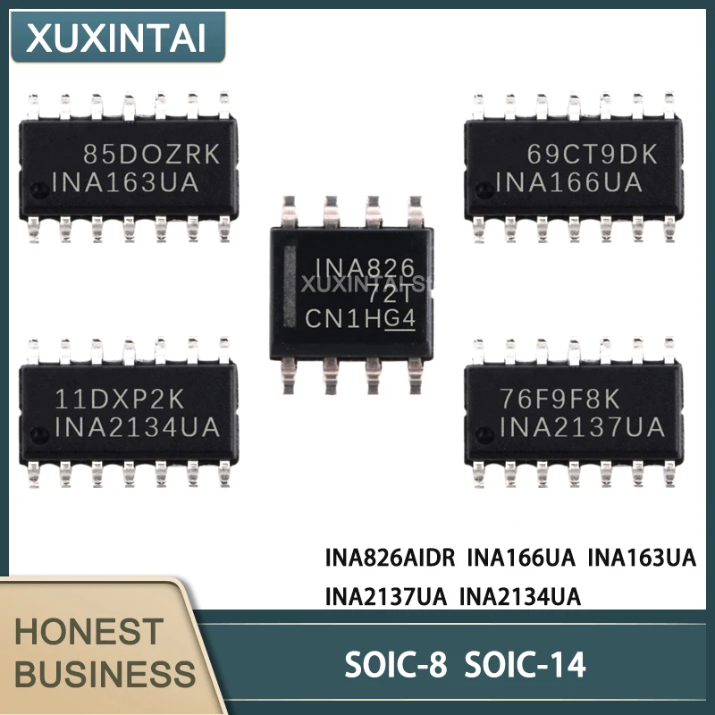 

10 шт./лот INA826AIDR INA166UA INA163UA INA2137UA INA2134UA Φ