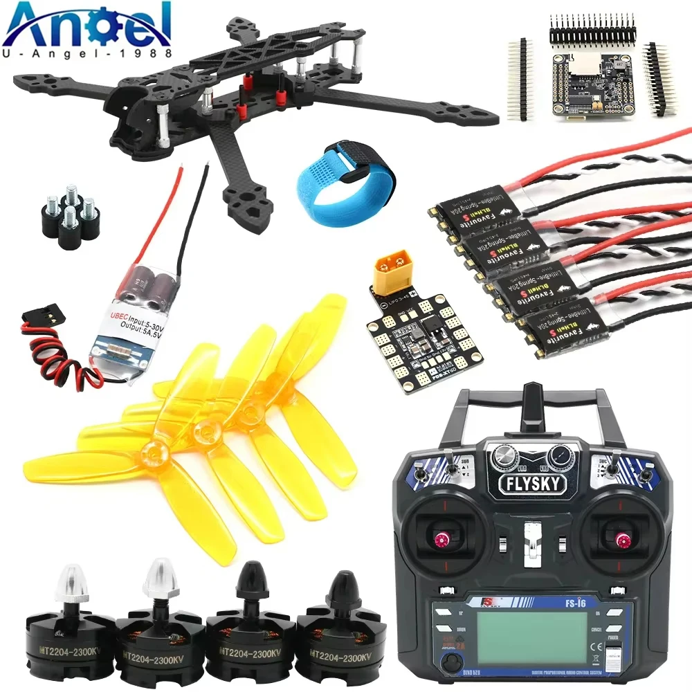 Mark4 Mark 4 5 дюймов 225 мм 2204 кв бесщеточный двигатель 20A blheli _ s ESC с светодиодный F4 V3S
