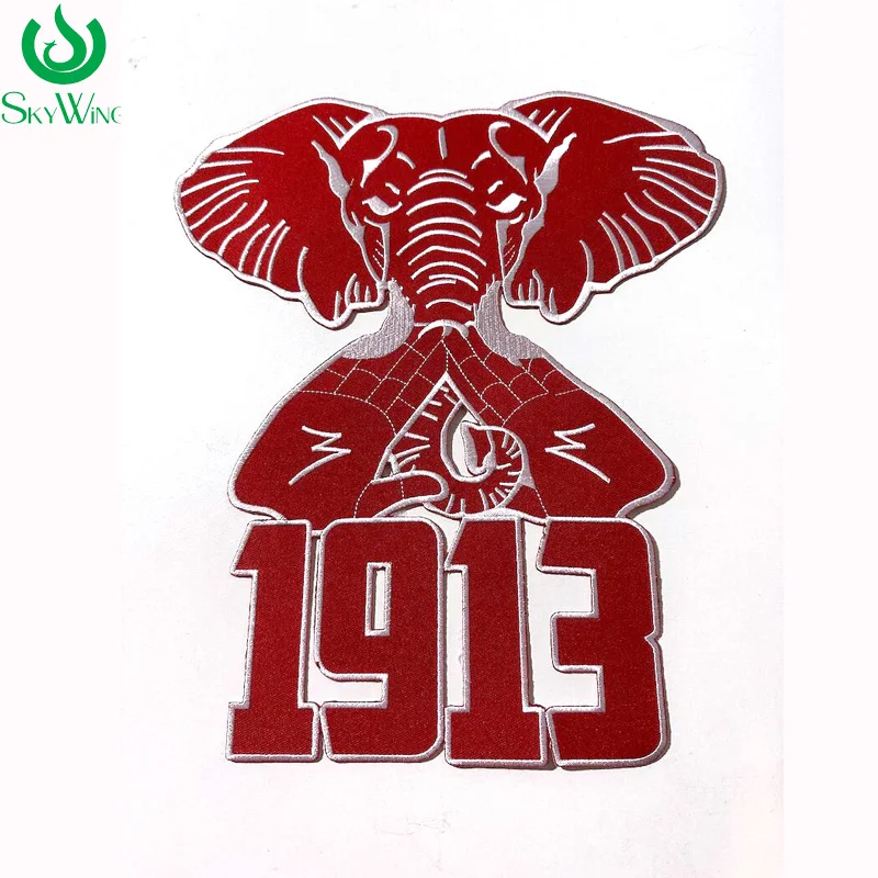 

Latest Large Red Elephant Delta Sigma Theta 1913 DST Sorority Embroidered Patch Jacket Garment Accessories