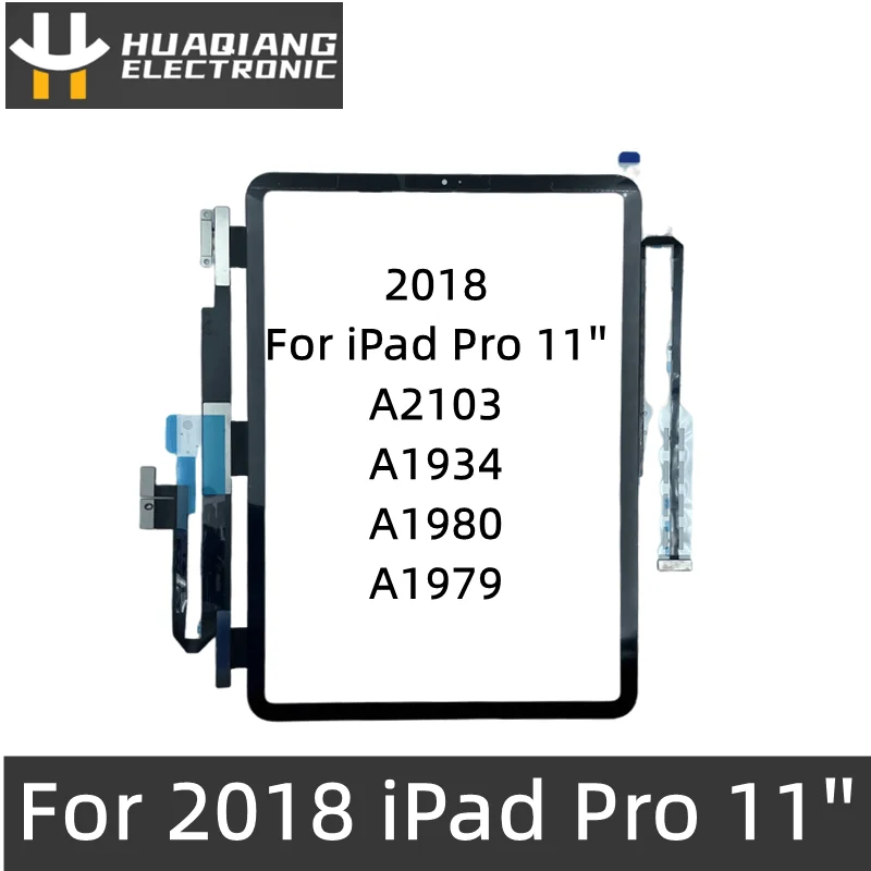 

High Quality Touch Screen for 2018 iPad Pro 11Inch A2103 A1934 A1980 Glass Digitizer Display Screen Panel Replace With Sticker