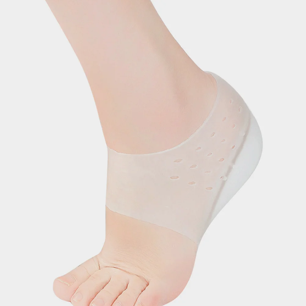 

2 Pcs Heightening Insoles Womens Heel Lifts Silicone Cushion Booster Increase Socks Silica Gel Pads Women's