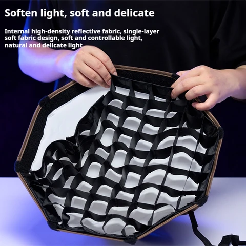 ZSYB 30 см 40 см мини-софтбокс восьмиугольный зонтик софтбокс для ZHIYUN сотовая сетка уличная вспышка софтбокс ZY аксессуары для крепления