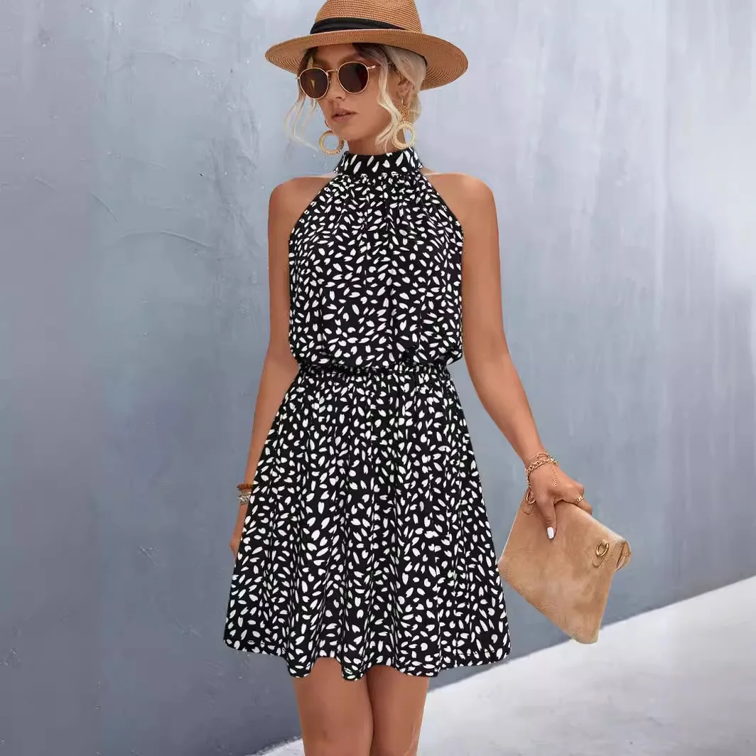 Новинка весна-лето 2024 женская мода элегантность для отдыха сексуальное платье с