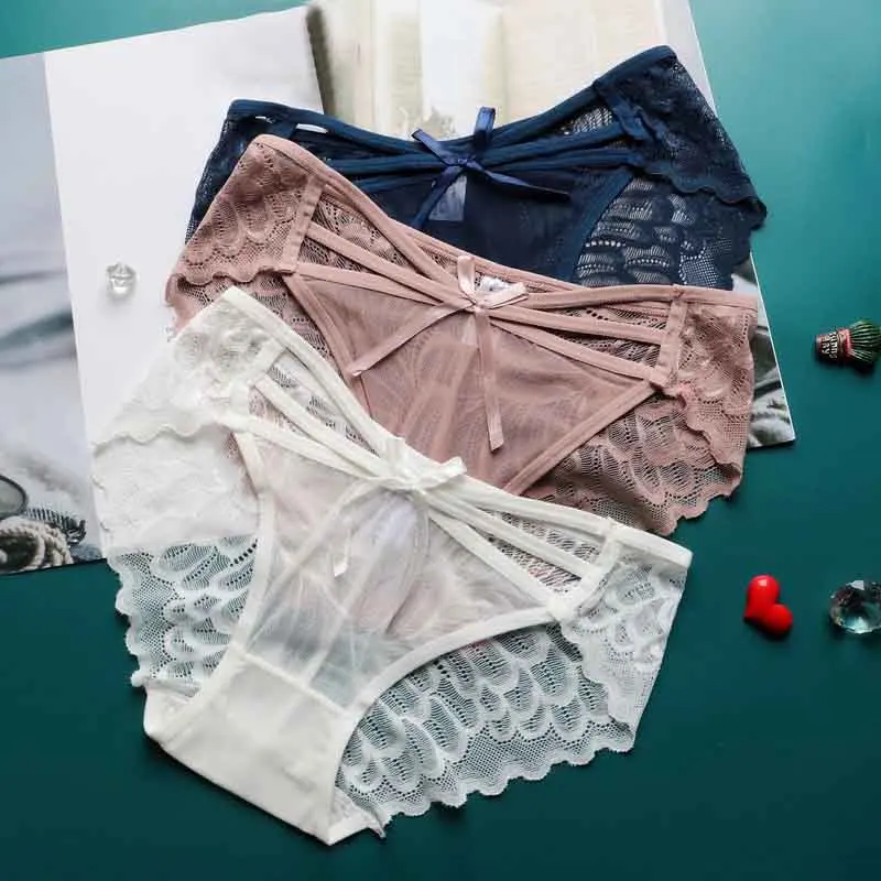

Женские сексуальные прозрачные кружевные бритвы, летние ажурные бандажные трусики с низкой посадкой, женское модное дышащее нижнее белье