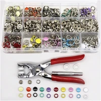 100 sets 9 5mm five claw buckle hand press pliers tools high quality diy handmade household buttons for bady cloth