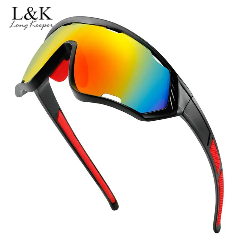 

Men's Mirrored Sunglasses 2022 Summer Colored Sport Goggles Outdoor Hiking Safety Sun Glasses Brand Design Square Eyewear UV400
