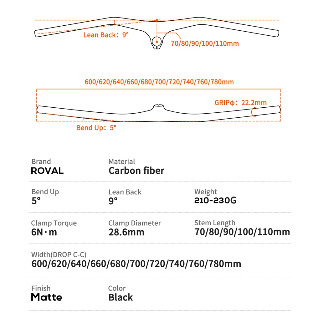 Руль и вынос руля Mtb 28 6 мм карбоновый интегрированный руль для горного велосипеда