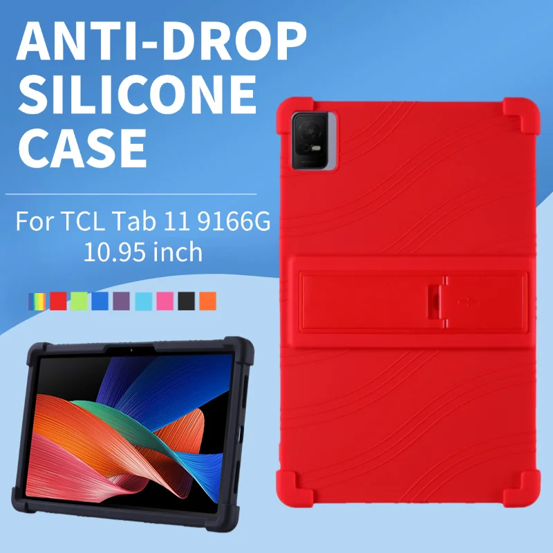 Фото Для TCL Tab 11 9166G NxtPaper 10,95 дюйма, мягкая силиконовая подставка, регулируемый чехол для планшета, совместимый с 9466X №1
