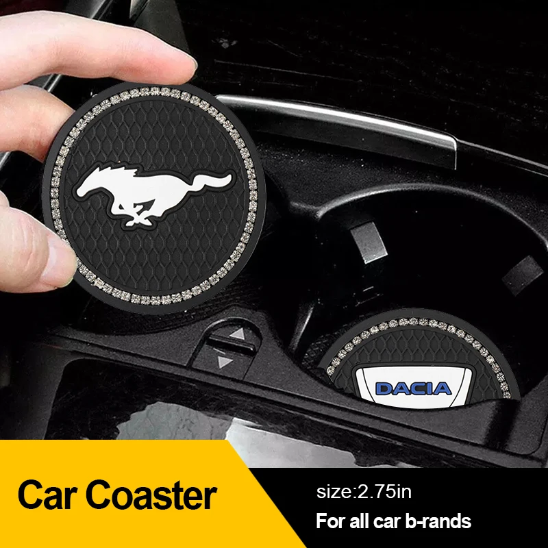 

1Pcs Car Water Cup Bottle Holder Anti-slip Pad Mat for Lincoln MKC MKZ MKX 2017 2018 2019 Mkc Navigator Cents Logo Accessorie
