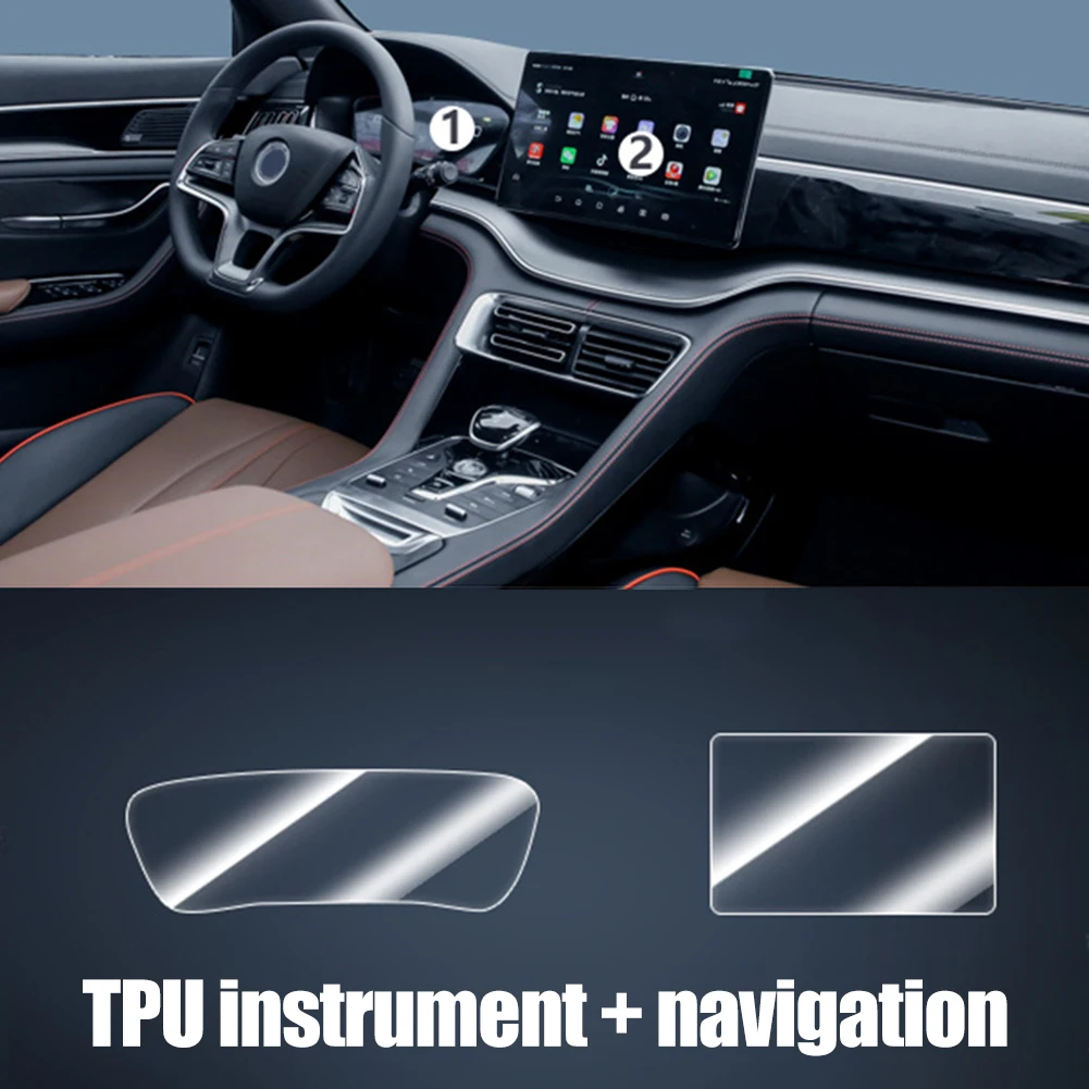 

For BYD Song Plus 2020-2021 Protective Film TPU Transparent Car Accessories Buttons Center Console Easy Installation