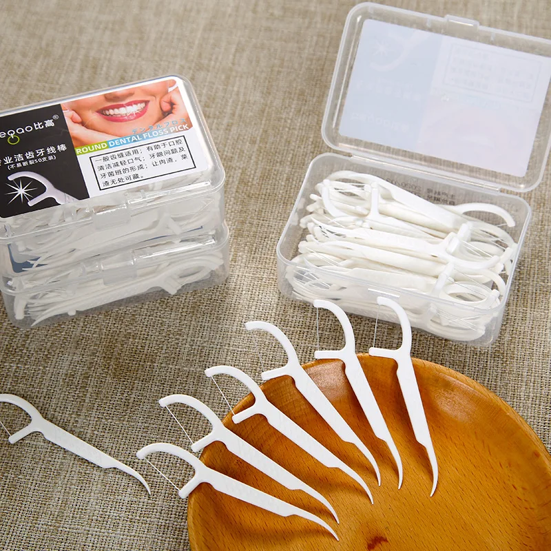 

50 шт., зубочистки для чистки зубов, 7,5 см