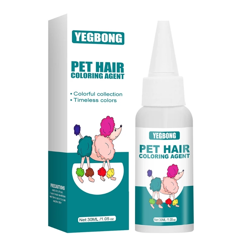 

Pet Hair Coloring Cream 30g/1oz Dog Cat Animal Semi-Permanent Non-Toxic Pet Grooming Hair Coloring Dye Pigment Non-Hair