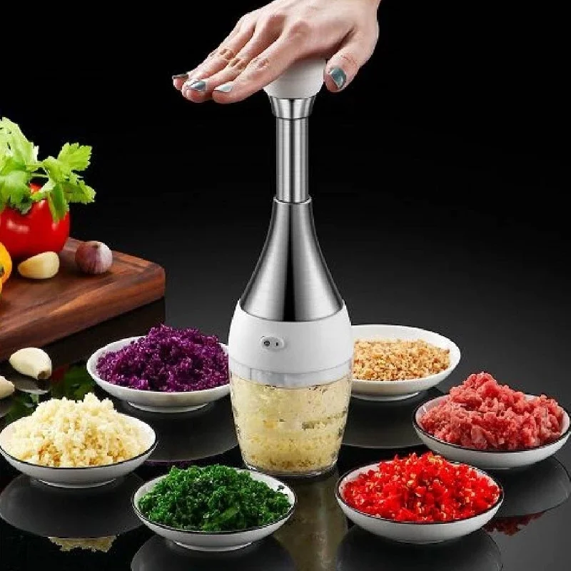 

304 Stainless Steel Press Mincer, Home Multi-purpose Vegetable Cutter, Garlic Masher, Children's Complementary Food Meat Grinder