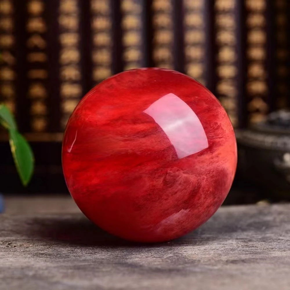 

Red Crystal Ball Decoration Lucky Transfer Ball Smelting Ball Home Shop Decoration