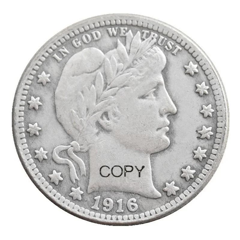 

Монеты США 1910-P/D, парикмахерские, четверть доллара, розничная копия монет