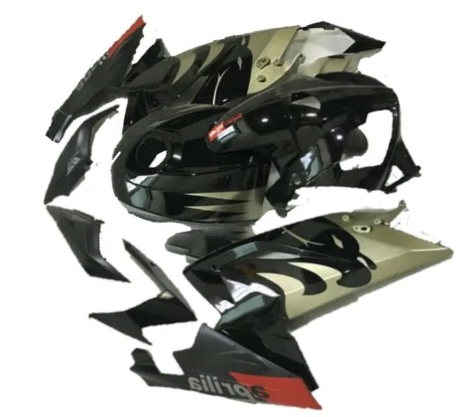 

Fei-Custom Injection mold Fairing kit for Aprilia RS125 06 07 08 09 10 11 RS 125 2006 2010 2011 Black Silver Fairings set