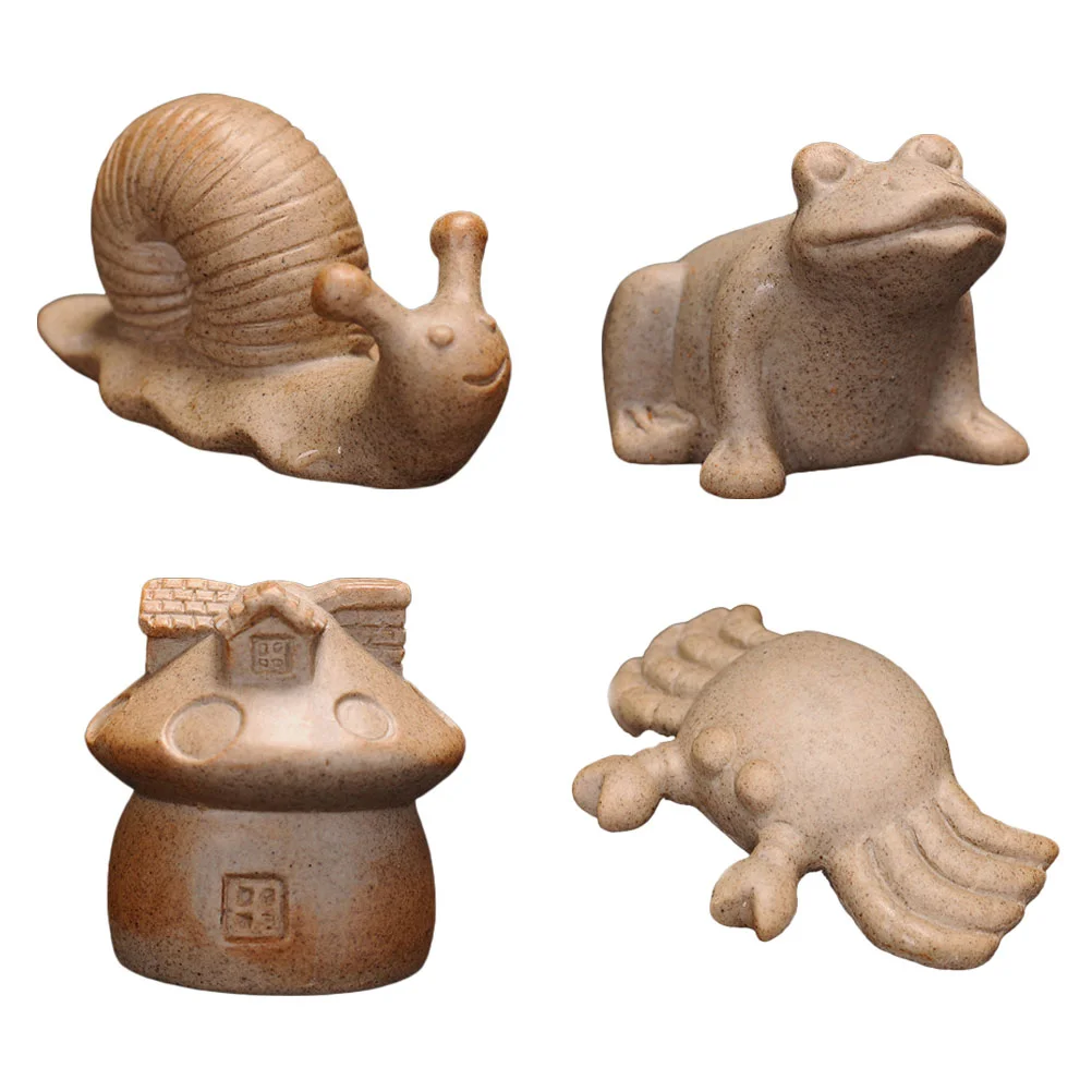 

Miniature Decoration Figure Decorations Decorarions Mushrooms Bonsai Ornament Terrarium Ornaments Animal Ceramic Frog Figurine