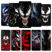case for samsung galaxy a52 a12 a51 a53 a33 a71 a32 a31 a21 a01 a11 a22 black tpu phone shell venom marvel