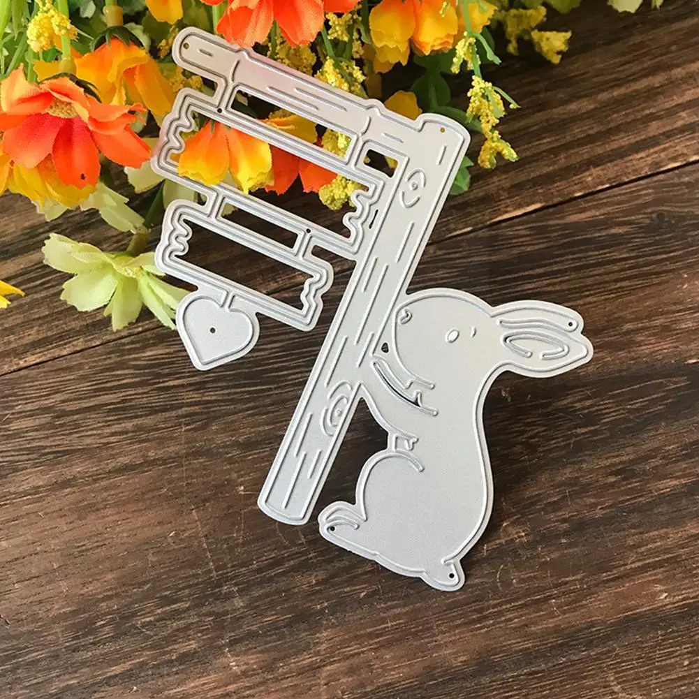 

Metal Cutting Dies Cut Mold Animal rabbit Decoration Easter Scrapbook Paper Knife Blade gift Craft Mould Punch Stencils P9G9