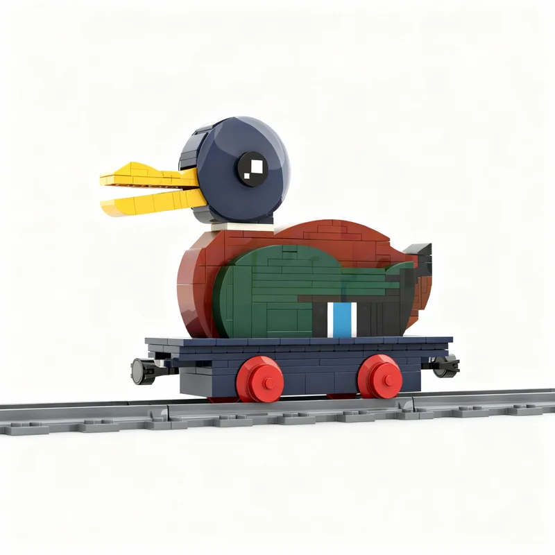 Фото 290 деталей MOC: Деревянная утка, конструктор Hobbybricks, набор для сборки поезда, игрушка-конструктор DIY, подарок для коллекционеров №2