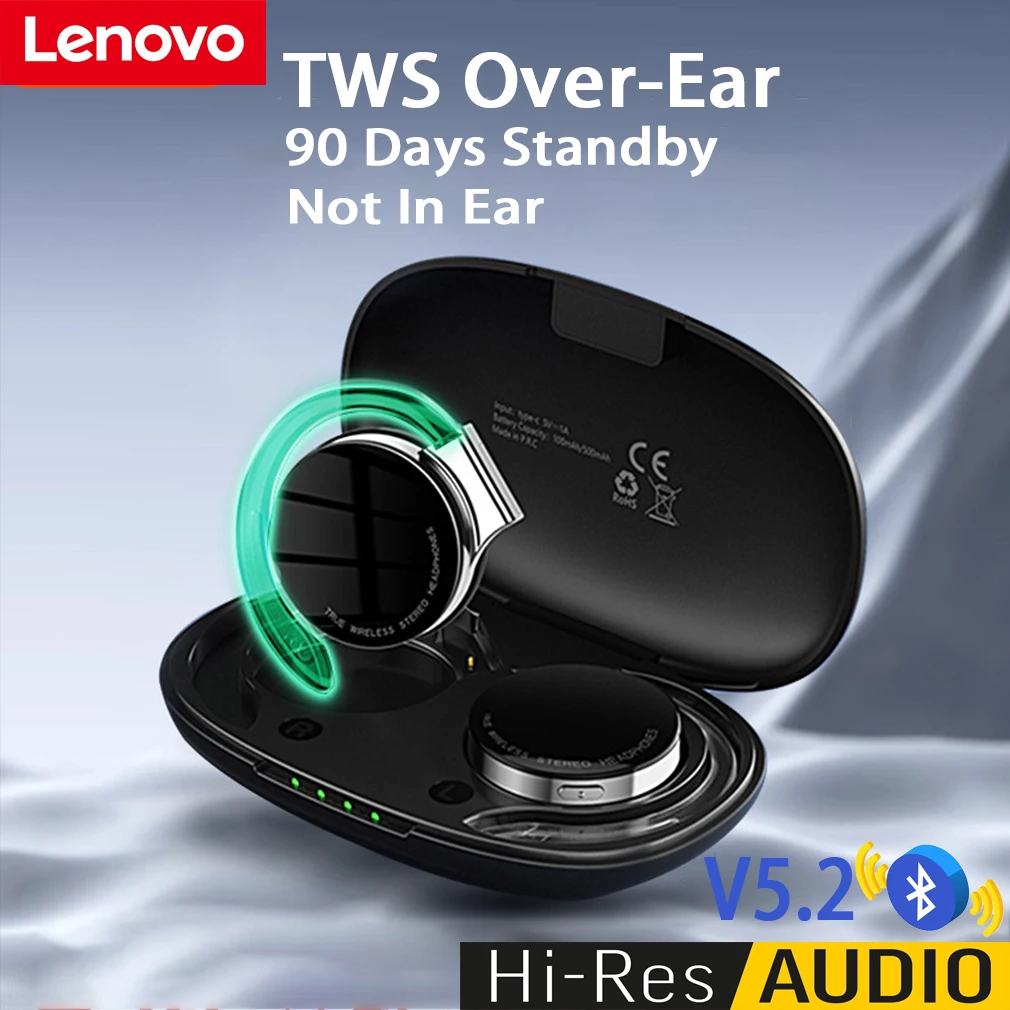 

Lenovo Air Open Ear Pods Pro Bluetooth Earphone Wireless Sport Music Gaming Headset Noise Cancelling HiFi EarHook Stereo Earbuds