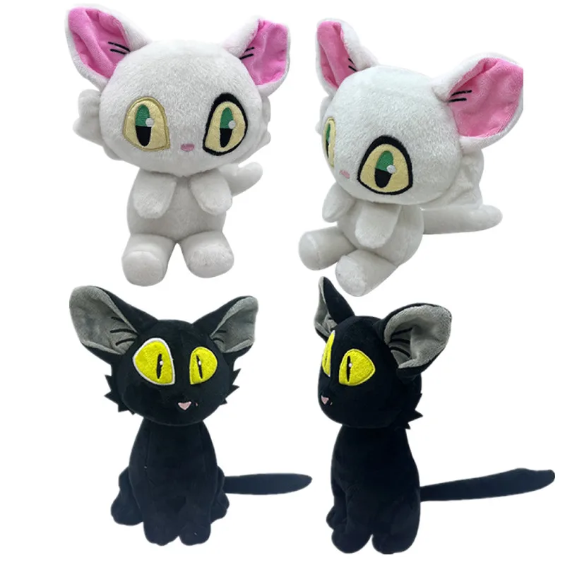 

25CM 2023 New Anime Suzume no Tojimari cute White Cat Black Cat kawaii figure model toys doll ornaments cosplay prop gifts