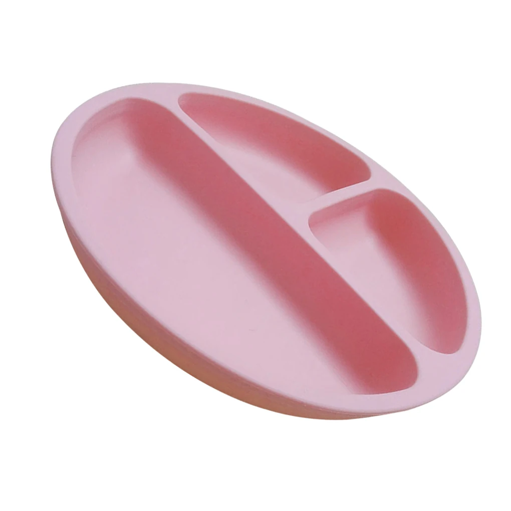 

Высокое качество, 1 шт., детский поднос для еды, Детская силиконовая тарелка для еды, фрукты, овощи, детская еда, нескользящий поднос