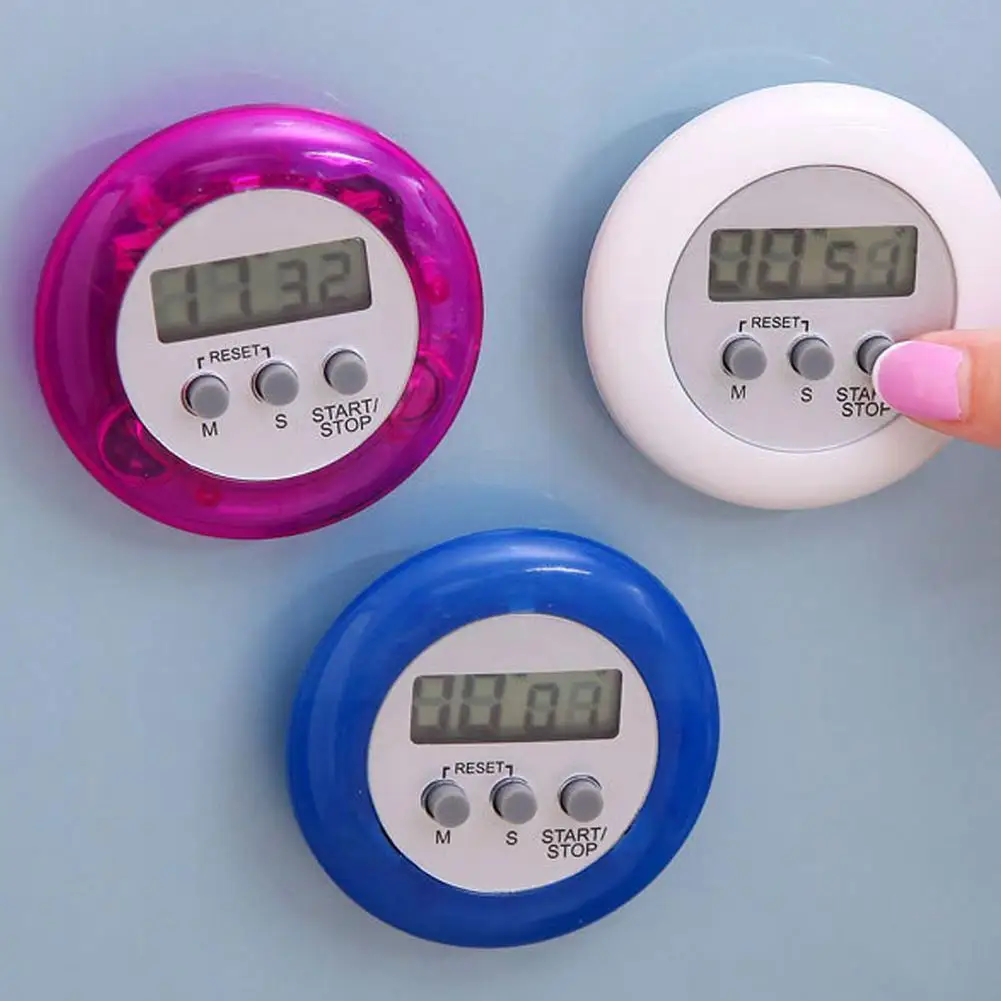 

6 Colors Kitchen Timer Circular Lcd Digital Countdown Magnetic Clock Counter Timer Timer Alarm Reverse Cooking U3d5