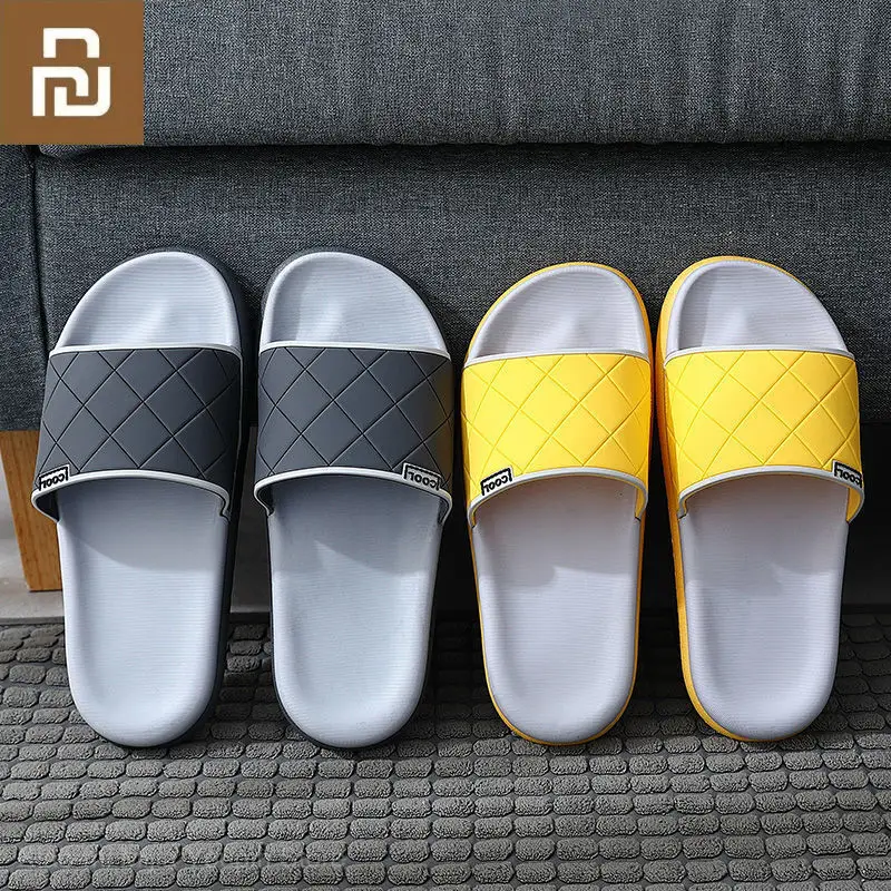 Тапочки Youpin женские на платформе Эва ромбическая подошва для спальни пар