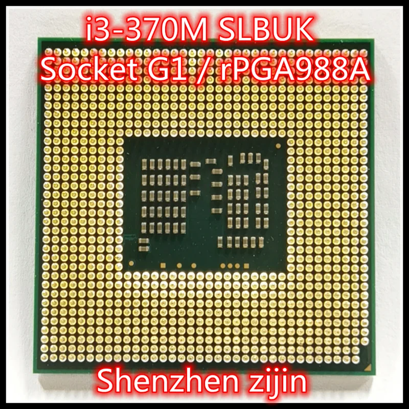 

i3-370M i3 370M SLBUK 2.4 GHz Dual-Core Quad-Thread Processor 3W 35W Socket G1 / rPGA988A