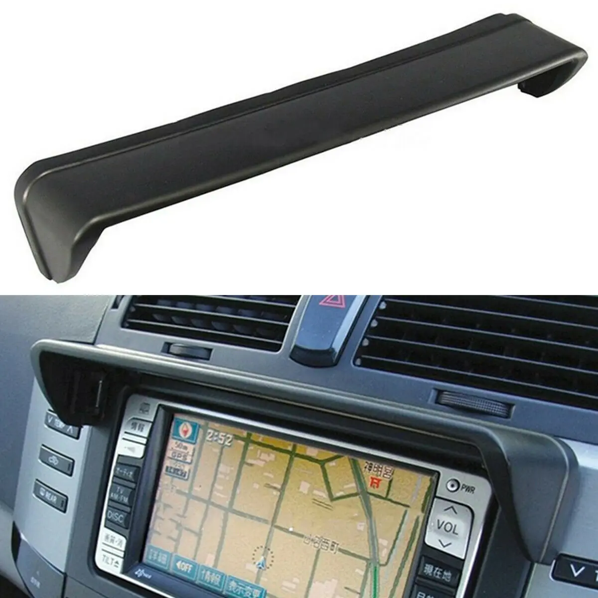 

Автомобильный козырек для GPS-навигации козырек для радио солнцезащитный козырек зеркало солнцезащитный козырек Универсальный Для VW для BMW 22*5 см/20,5*5 см 2023 аксессуары