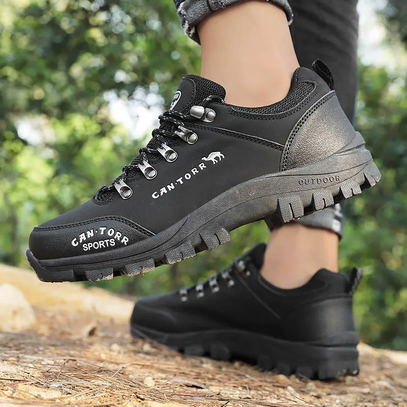 STRONGSHEN Men Hiking Shoes Outdoor Trekking Sneakers Waterproof Non-slip Breathable Climbing Shoes Men Mountain Sports Shoes