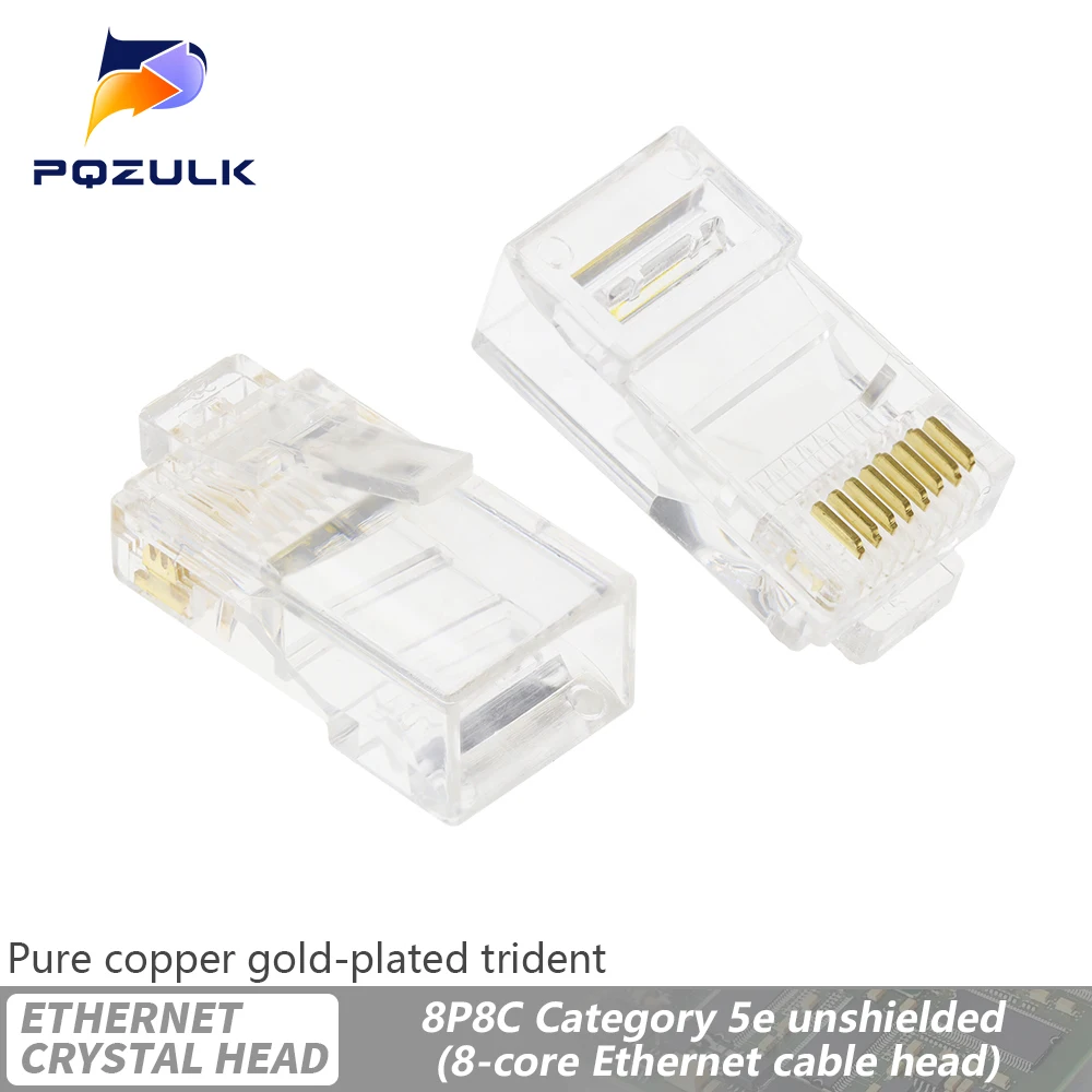 4P4C 6P4C 6P6C 8P8C RJ11 Telephone Modular Plug Jack RJ11 Connector Crystal Head Ethernet Cable Plugs Heads