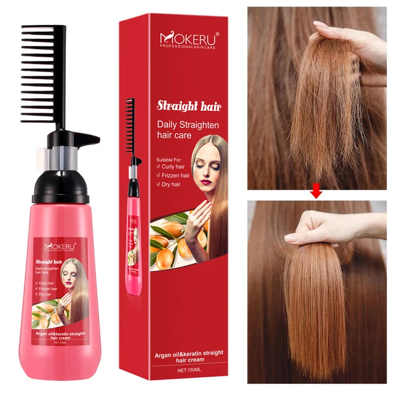 

Protein Correction Hair Straightening Cream With Smoothing Home Styling Straight Hair Softener Free From Pulling And Not Hurting