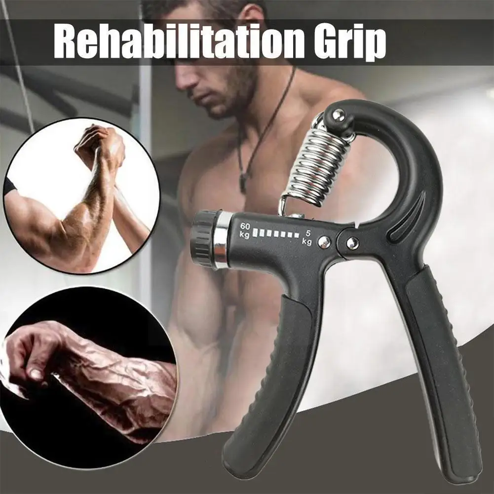 

Fitness Hand Grip Men Adjustable Finger Heavy Exerciser Muscle Puller Trainer Gripper Strength Hand Heavy Recovery P3i0