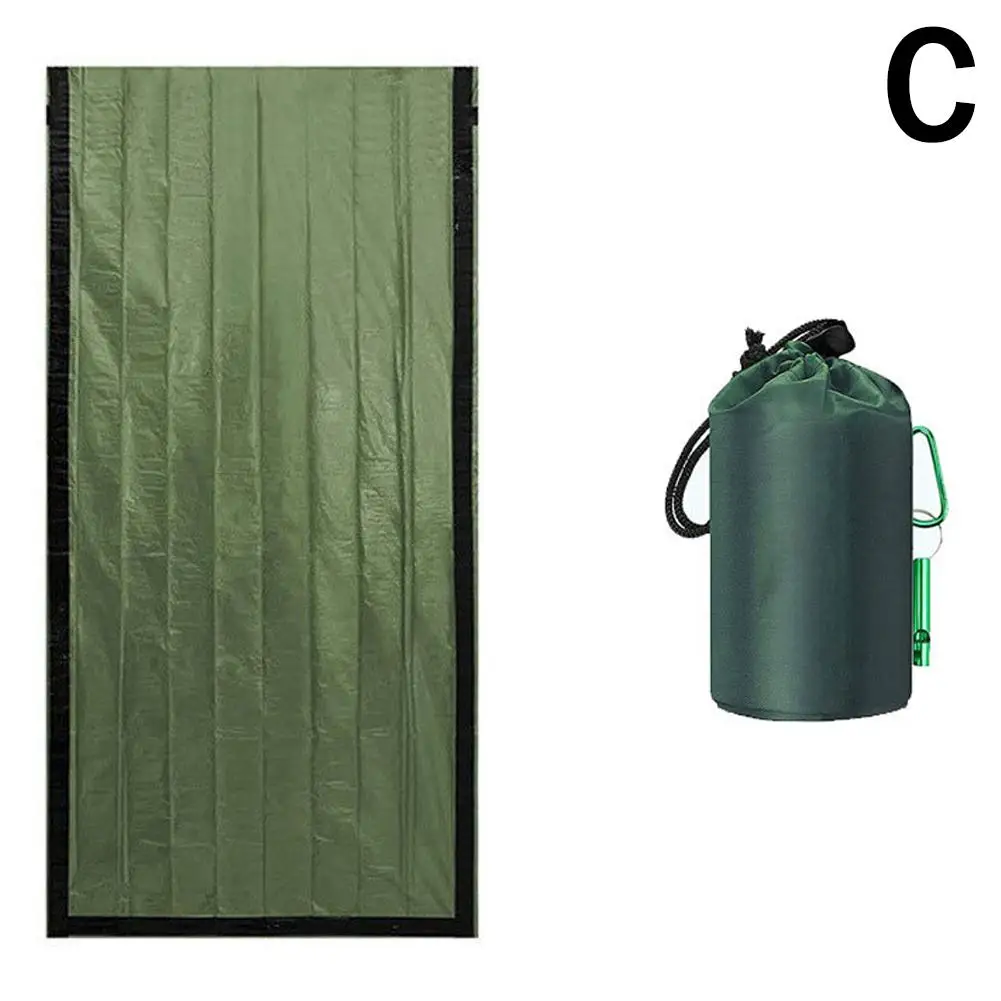 Аварийный спальный мешок портативный Bivy полиэтиленовое алюминиевое одеяло