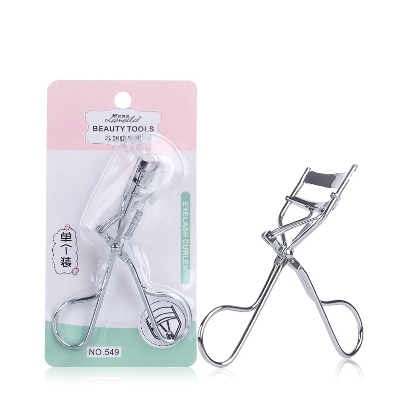 

Sdatter 1PC Silver White Curl Eyelash Curler Stainless Steel Eyelash Cosmetic Makeup Eyelash Curler Curling Eyelashes Tool