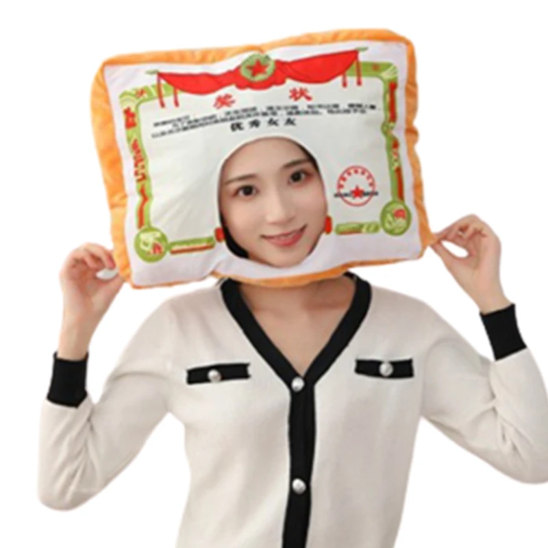 

Big Certificate ​Headgear Hat Windproof Award Headgear for Halloween Cosplay