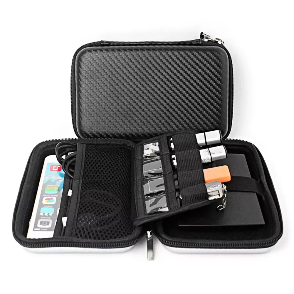 

Power Bank Bag HDD Case Box for 2.5 Hard Drive Disk USB Charger Cable Organizer EVA Carry Pouch Travel Accessories Storage Case