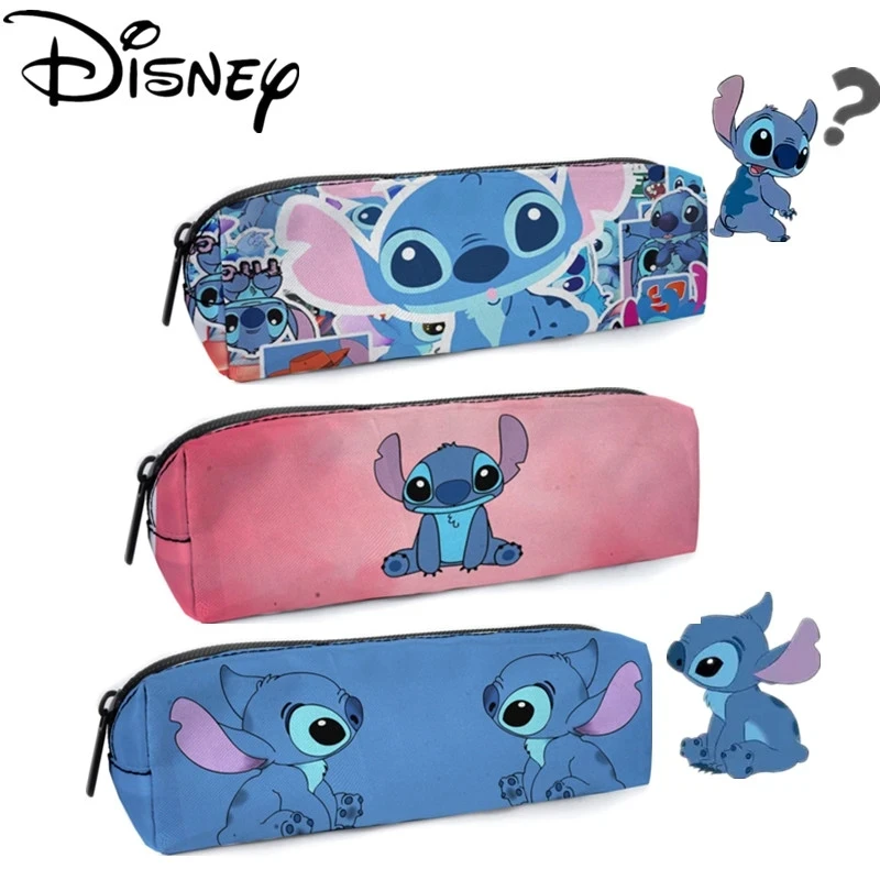 

Disney Stitch Pencil Case Cartoon Figure Lilo & Stitch Print Pen Bag Students School Supplies Large Pen Eraser Ruler Storage Bag