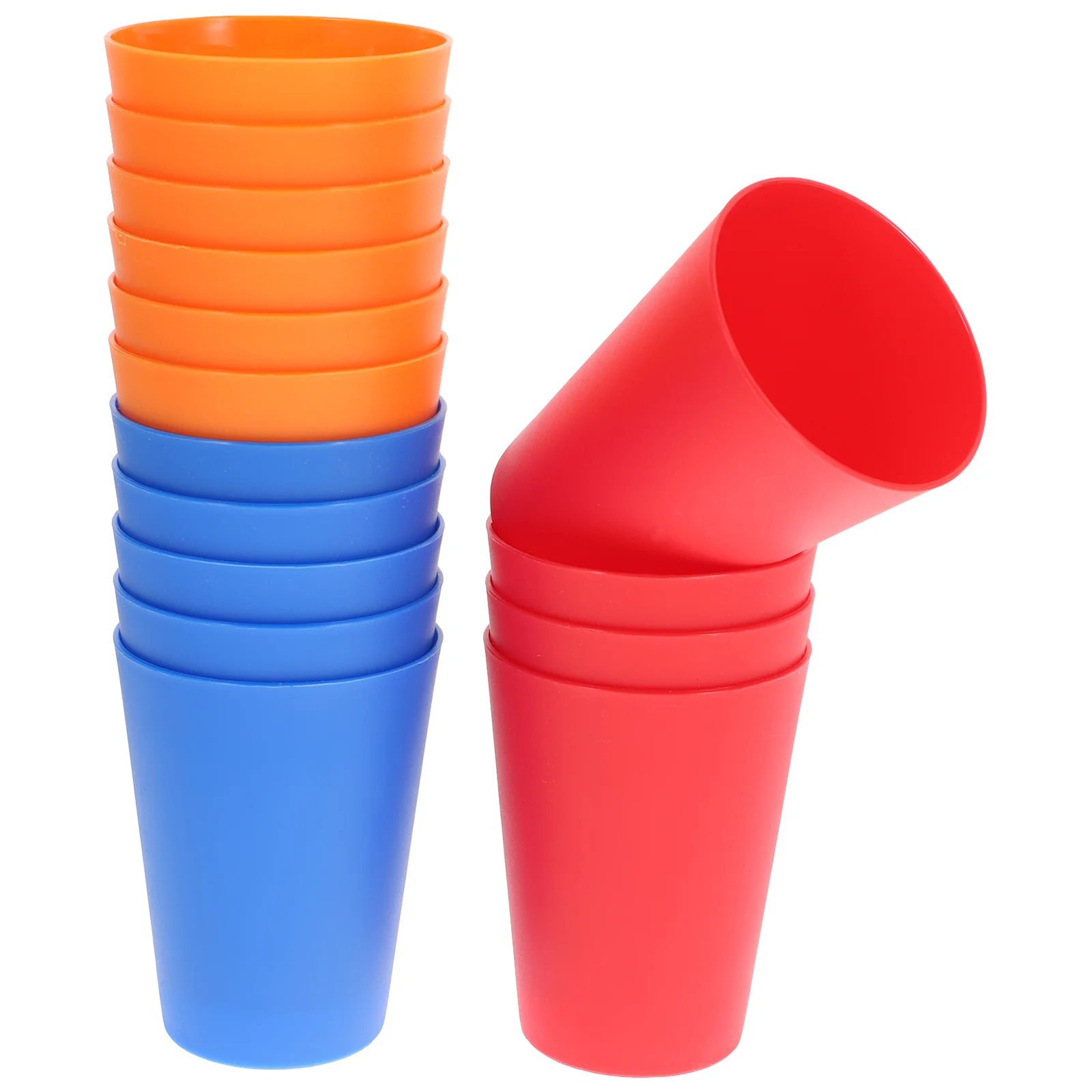 

15pcs Cups Reusable Water Cup Drinking Cups Cups for Party Supplies 101- 200ml ( Mixed Color )