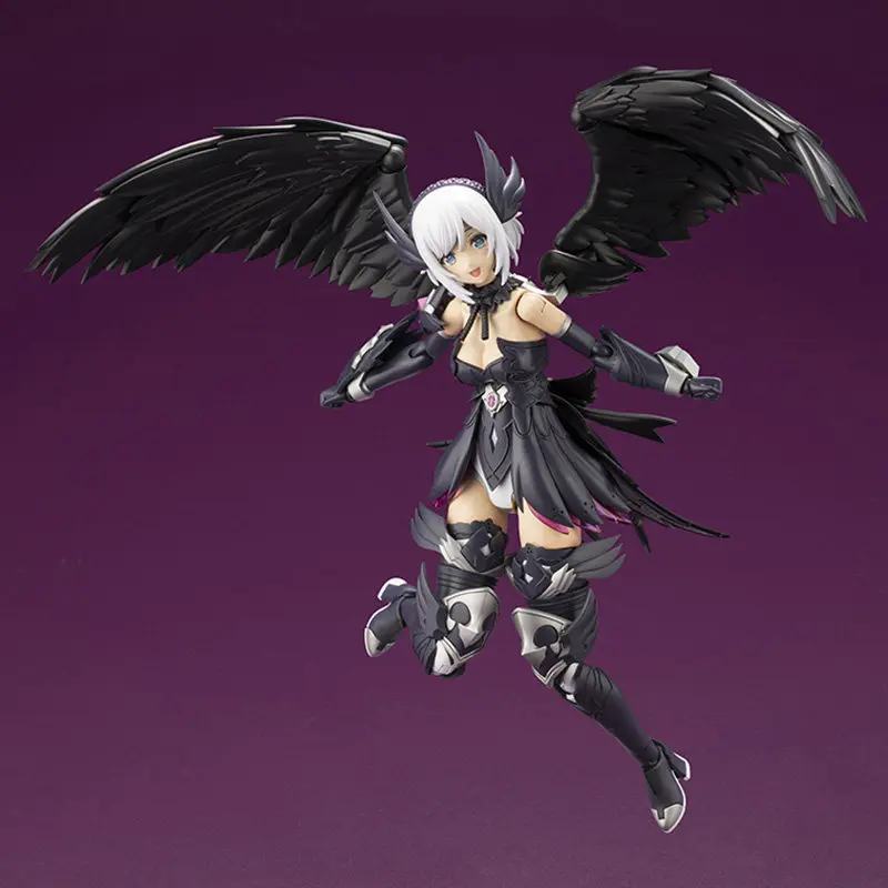 Фото Коллекционная аниме-фигурка Kotobukiya Arcanadia Lumitea Black Angel Mech Girl (пластиковый сборный конструктор AR010) для демонстрации №4