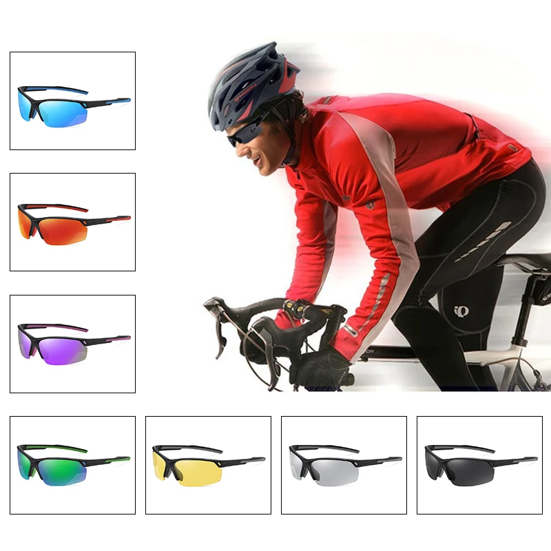 

2022 Universal Polarized Sunglasses New Glasses Half Frame Outdoor Sports Sunglasses Cycling Sunglasses