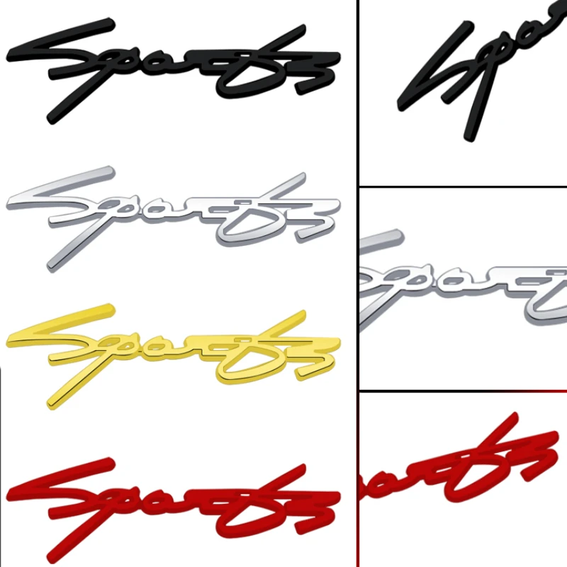 

3D Metal Car Side Fender Body Sports Emblem Badge Sticker Tail Decals for Honda Infiniti Chevrolet Hyundai Nissan Accessories
